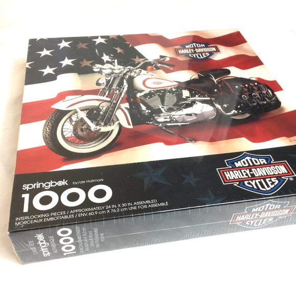 Vtg Springbok Harley Davidson Jigsaw Puzzle - Picture 3 of 9